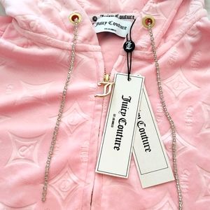 Juicy Couture Larger Emblem Art Pink Hoodie